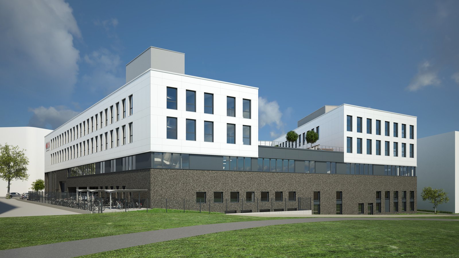 Das Bild zeigt das neue Gebäude