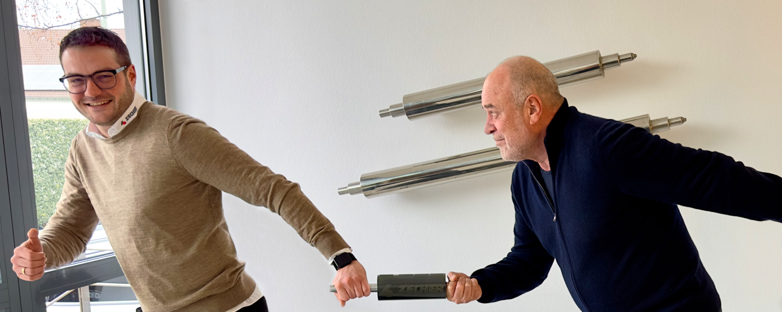 On the picture you can see to guys, Sven Krause und Rüdiger Wand