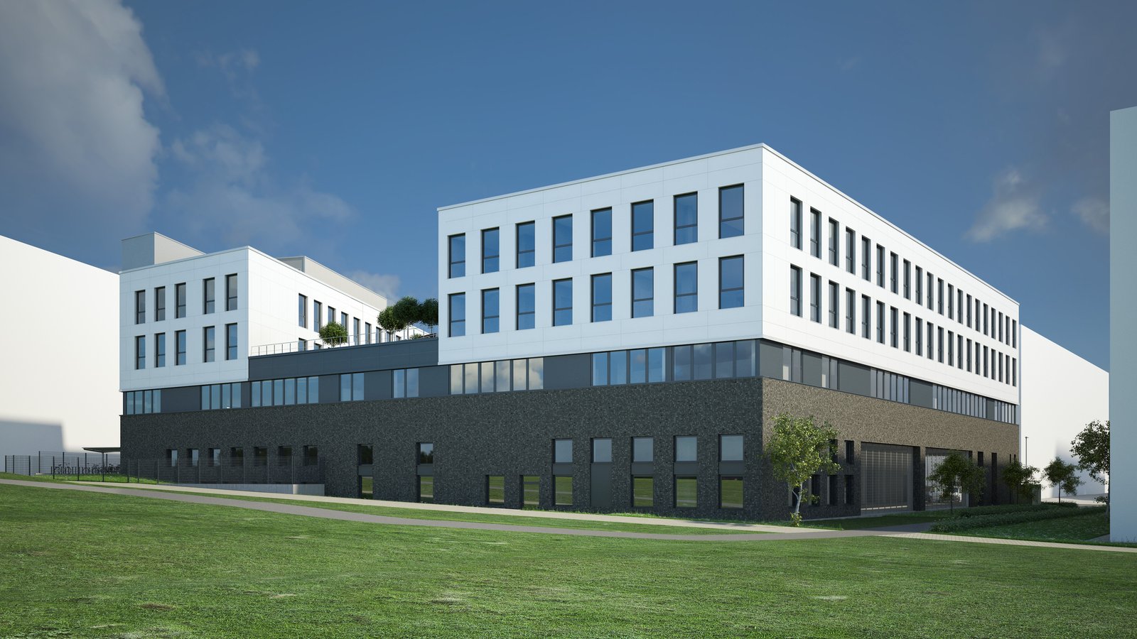 Das Bild zeigt das neue Gebäude