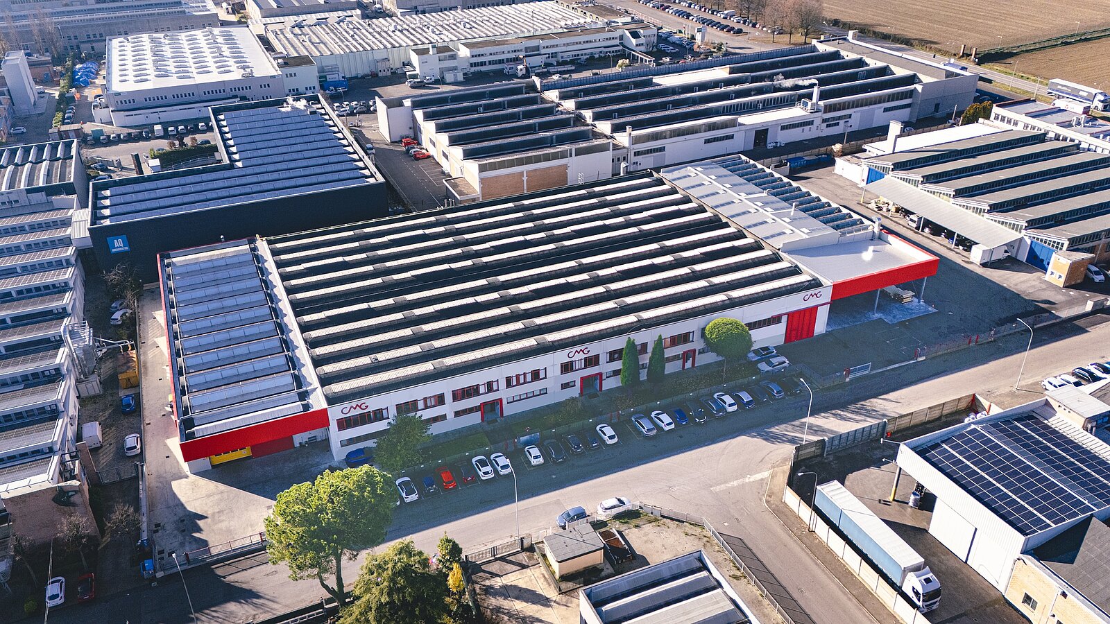 On the picture you can see the CMG Granulators headquarters production site