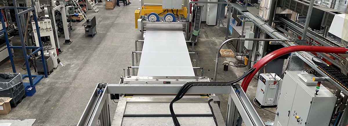 On this picture you can see the extrusion line from BG Plast