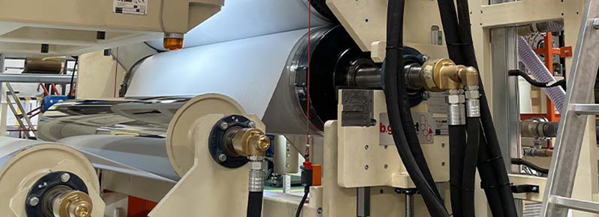 On this picture you can see the extrusion line from BG Plast