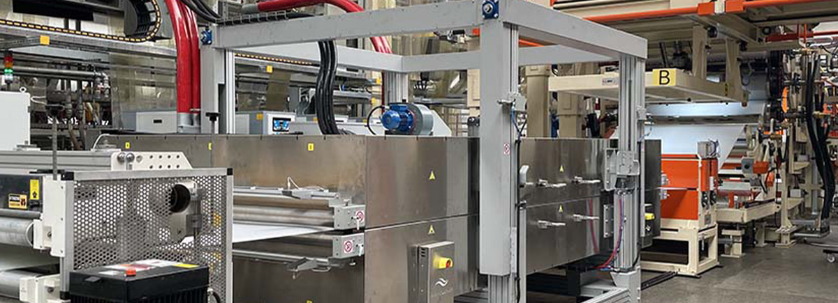 On this picture you can see the extrusion line from BG Plast