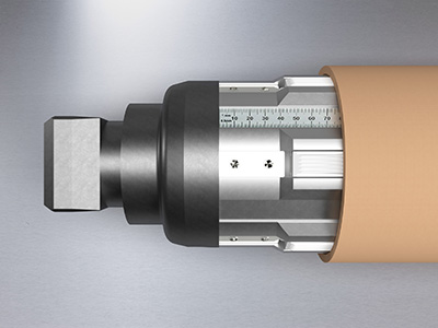 Wickelwelle von IBD Wickeltechnik zum spannen von Hülsen